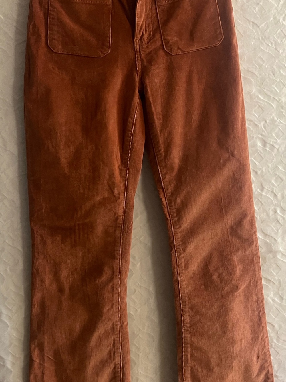 Teen Girl Rust Corduroy Women’s Jeans